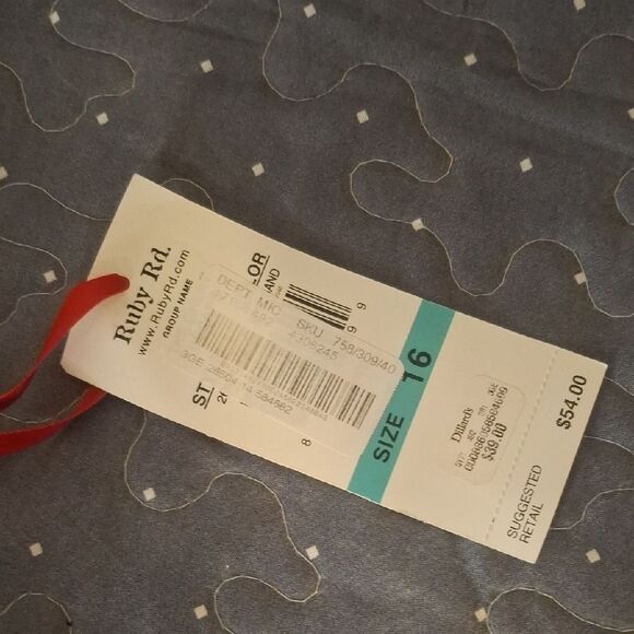 Ruby Rd. Tan Pants size 16 NWT - Picture 2 of 6